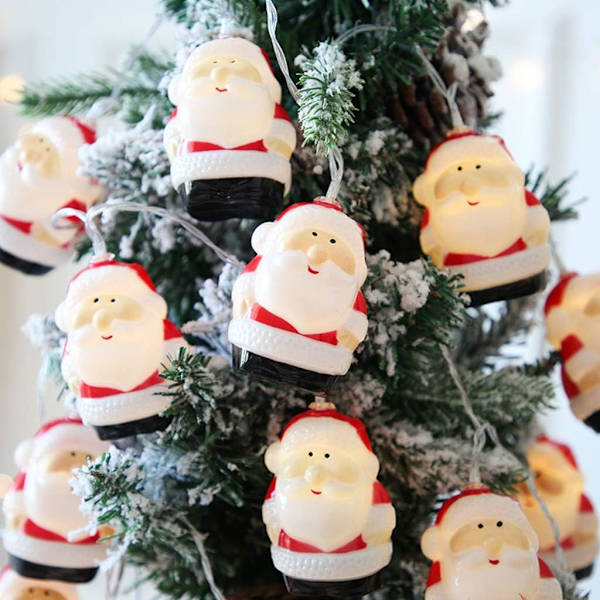 Julbelysning, LED-ljusslingor, Batteridriven Jultomte
