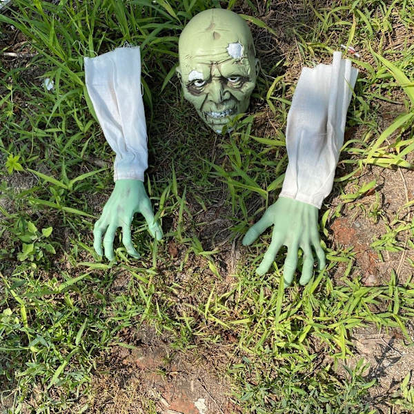 Halloween Zombie Kasvot ja Kädet Nurmikkoon Kiinnitettävät Koristeet, Parhaat Ulkokalmistokoristeet Halloweeniin