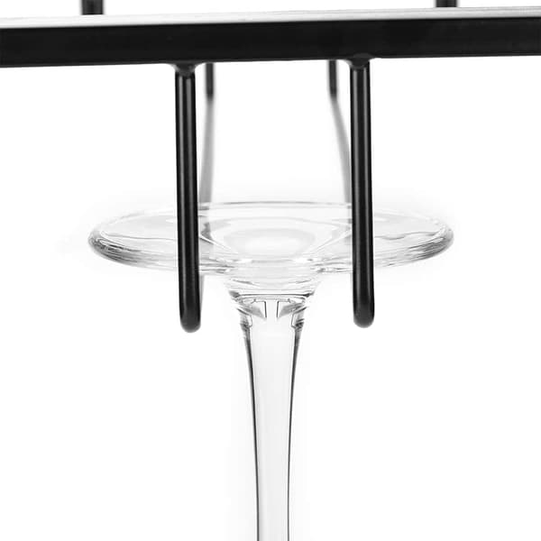 1 stk. vinglassholder i jern, hengende vinglassholder, vinglass