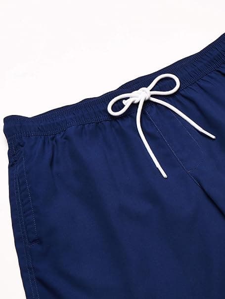 Mænds 9\" Indvendig Benlængde Hurtigtørrende Badebukser Strandshorts (S) Blå
