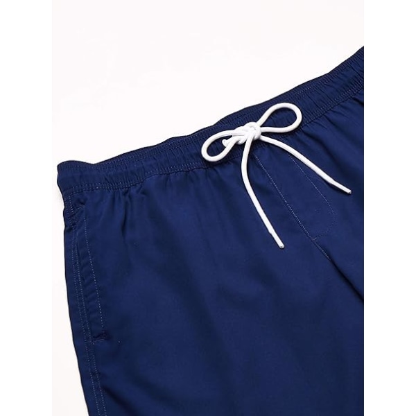 Män's 9\" Inseam Snabbtorkande Baddräktsshorts Strandshorts (S) Marinblå