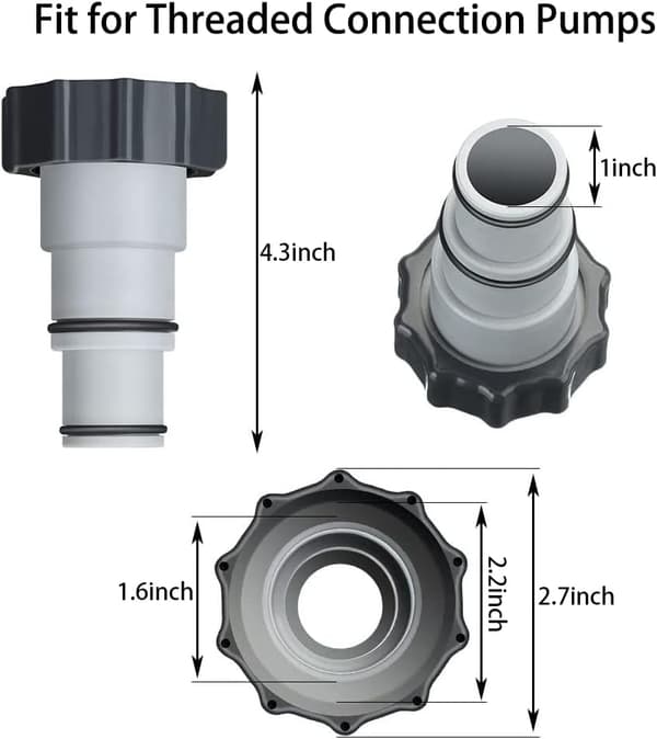 Reserve Slange Adapter til Pool - Adapter med Klemme