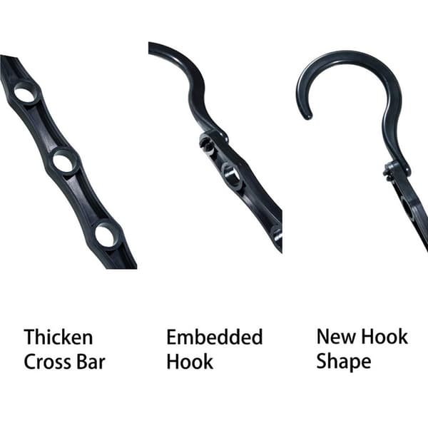 3-pack Magic Hangers, 5 Utrymmesbesparande Krokar, Multifunktionell Vertikal