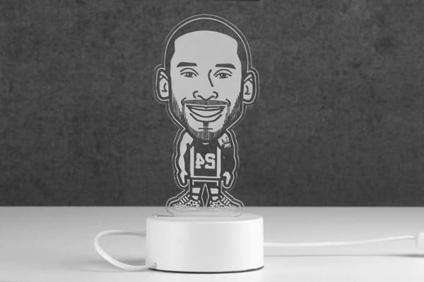 Basketball perifer gavepynt - Rose, dukke nattlys tab