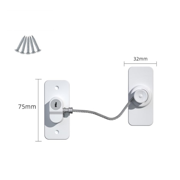2-pack fönsterlås för fönster, fönsterbegränsningslås för barnsäkerhet
