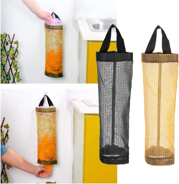 Opphengbar søppelposeoppbevaring, dispenser for handleposer