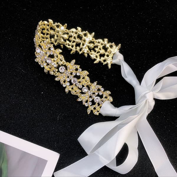 Legering innlagt Rhinestone Pannebånd Hårbånd Hodeplagg Østerriksk Krystall