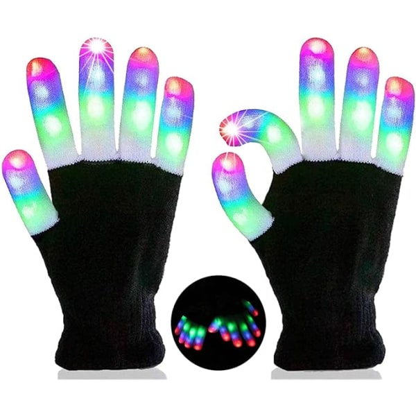 LED-käsineet lapsille Hehkuvat käsineet lapsille - Amazing Colorful Fl