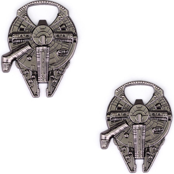 Set med 2 Snygga Star Wars Rymdskepp Metallkorkdragare