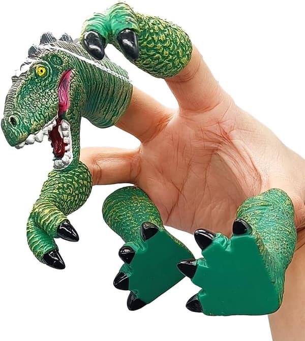Dinosaurie Fingerdocka Rolig Fingerdocka Djurleksaker för Barn