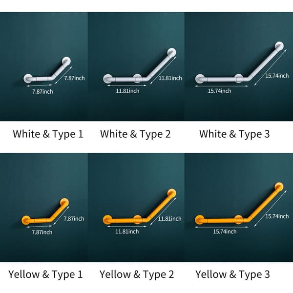 16 x 16 tommer badeværelsesgreb med lyscirkel, bruser, badekar