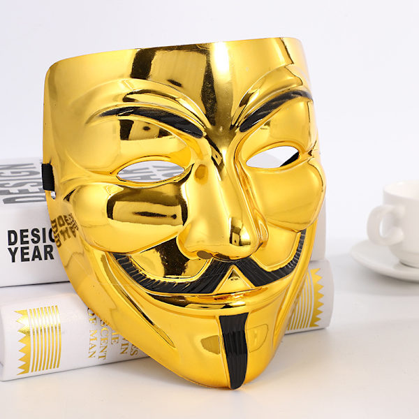 4PCS Halloween V for Vendetta Mask Set - FEST, VÄRLDSBOKVECKAN/HALLOWEEN KIT