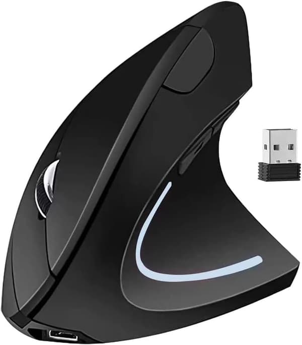 Ergonomisk mus - 2.4G vertikal trådløs datamus for MacBo