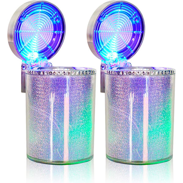 Bilar Ashtray, Lätt att Rengöra Avtagbar Bilar Ashtray med LED-Ljus