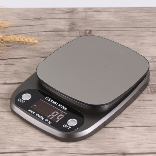 Digital Köksvåg - Från 1 g till 10 kg - Rostfritt Stål - Hög