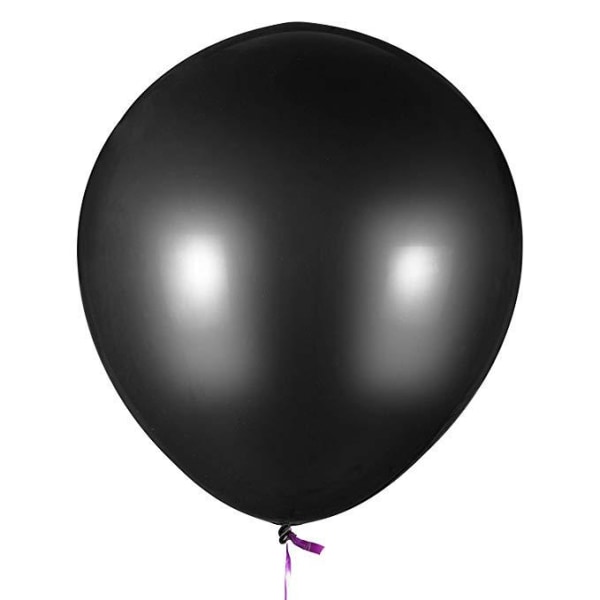 36 tuuman mustat pyöreät lateksiilmapallot (Premium Helium Quality), Gian