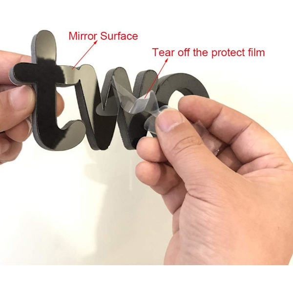 (30 tum) Stor 3D Väggklocka DIY Ramlös Spegel Stor Väggklocka