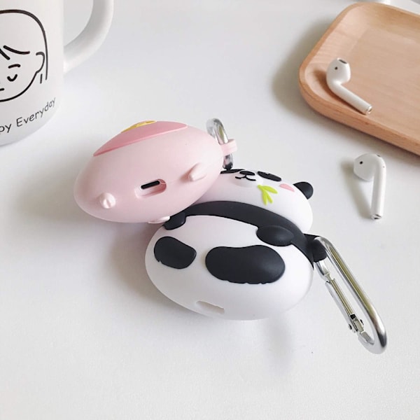 Silikonfodral för AirPods 1 & 2, AirPods 2 Fodral 3D Rolig Söt