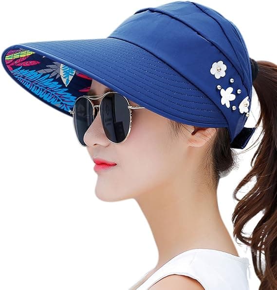 Dame Solhatt Bredbremmet Solhatt UV-beskyttelse Floppy Strandvisir