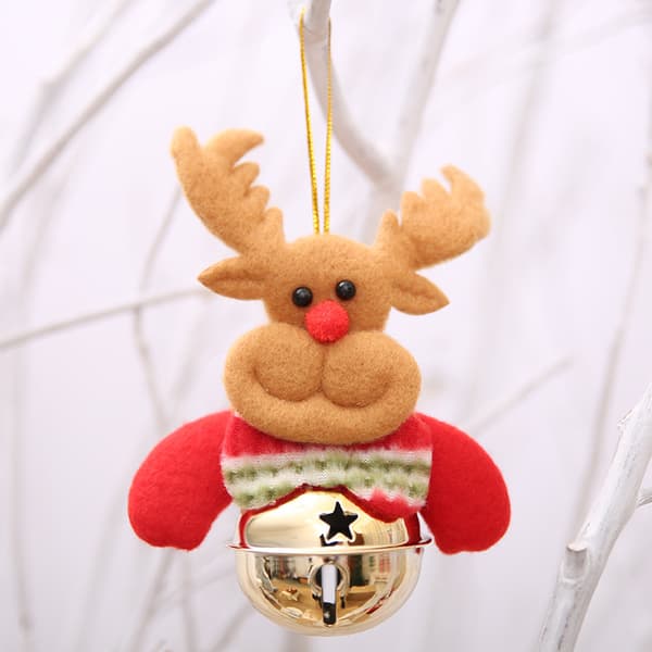 Julkula, 4 st jultema dockklocka hänge DIY jul