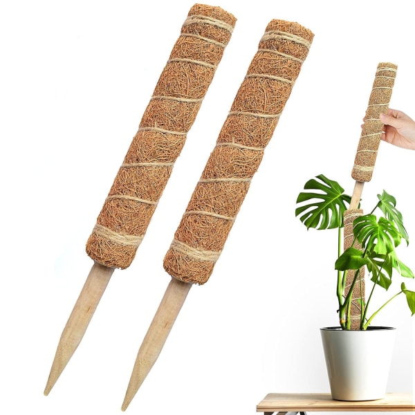 2 stycken mosspålar för klätterväxtstöd, växtpåle (40cm)