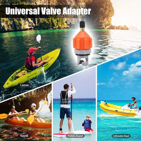 2-pakning oppblåsbare pumpeadaptere for stand up paddle – A