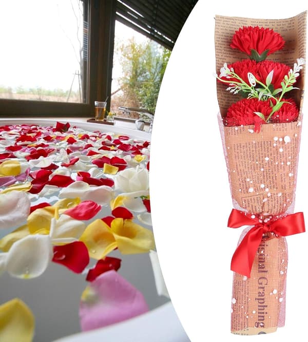 Kunstig Blomsterbuket Kunstige Nellikker PE Simuleringsblomst