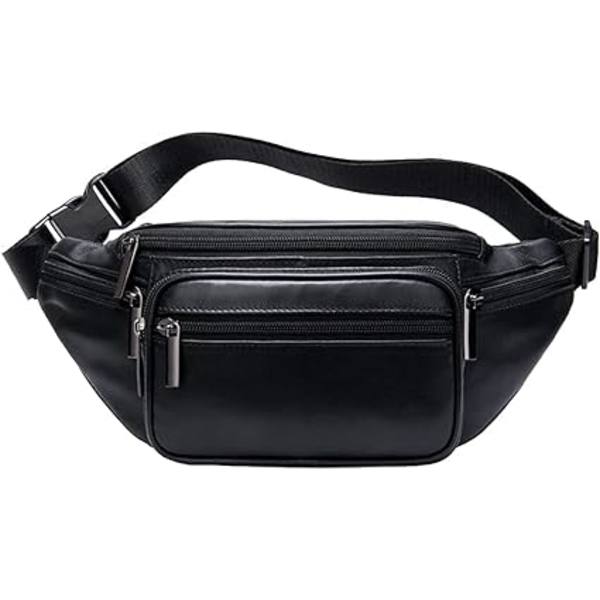 Vintage Läder Midjeväska för Män, Midjeväska, Hip Purse, Telefon, Bum