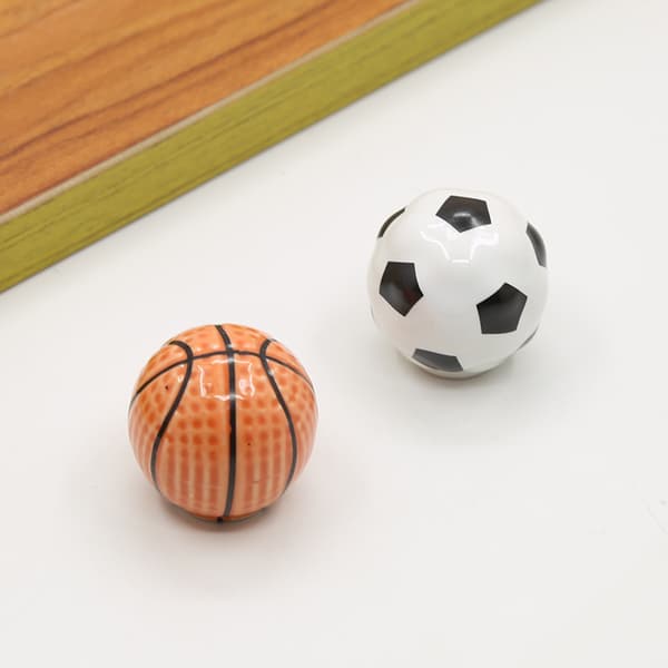 Fotball Sport Tema Kommode Skuffeknotter Sett med 6, Møbel D
