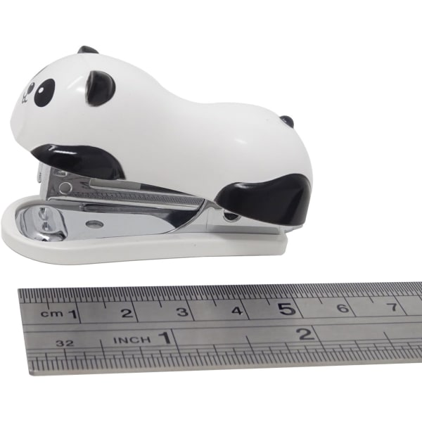 Söt Mini Panda Portable Desktop Häftapparat Set med 1000 No.10 Stap