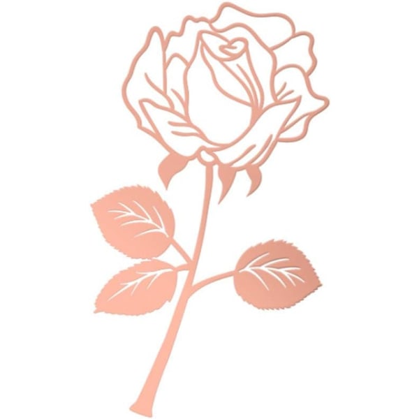 DIY rose blomst bogmærker kreative rosa guld 1 stk