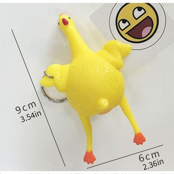 Fidget-lelut Squish Animals Cartoon Chicken Stressi-lelut Stressi-pallo