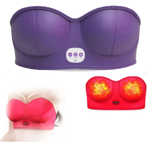 Lila Elektrisk Bröstförstorande Massager med 3 Massagefunktioner