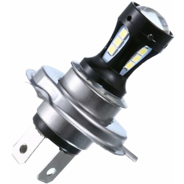 Motorcykelstrålkastare H4 3030 LED High and Low Headlight Bulb 6500