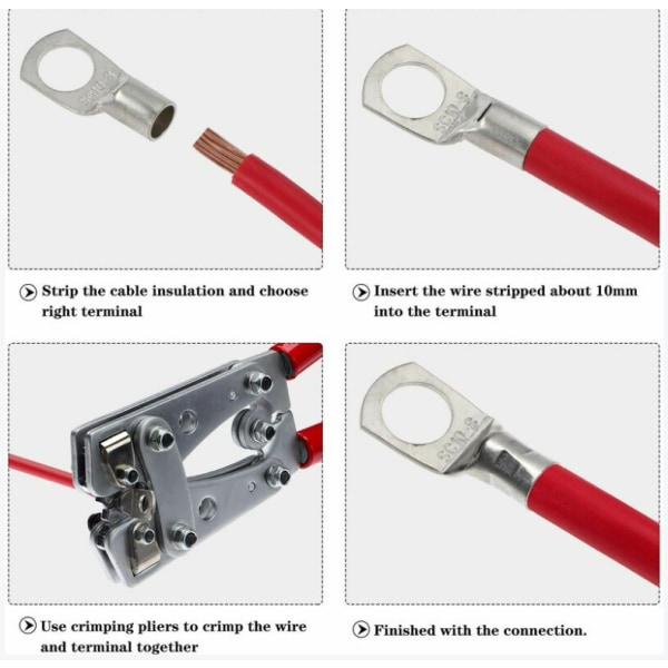 Elektrisk hulbolt, fortinnet kobber SC-stik Crimp/lodde