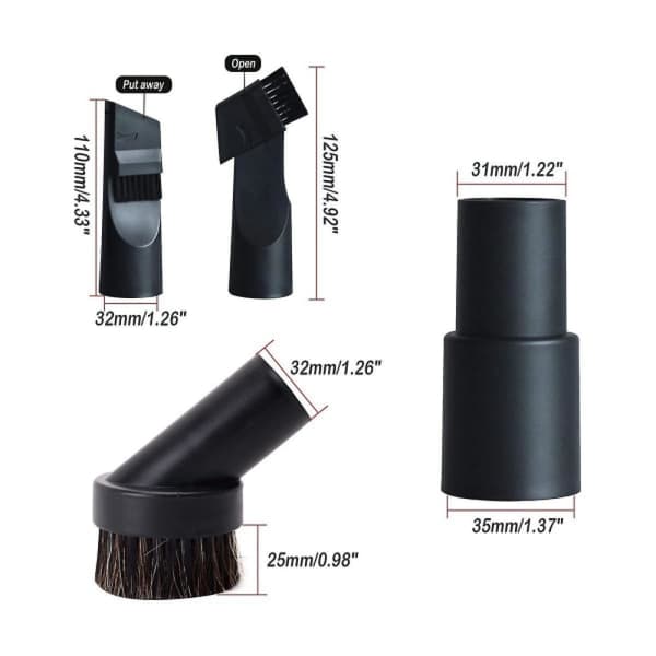 6-pakning 32mm Støvsugermunnstykker, Støvsugertips