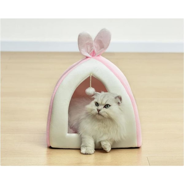Cat Kennel Pet Bed Cat Telt Aftagelig katteseng med kaninører Co