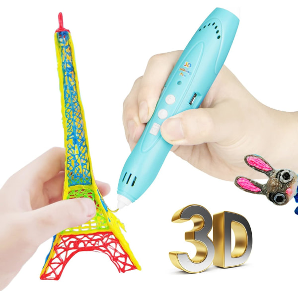 3D-pen til børn fra 4 år og opefter, 3D-udskrivningspen til 3D-tænkning Tr