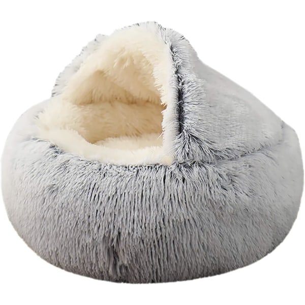 Nyaste Cat Bed Cave, 40 cm Plysch Donut Cat Bed House, Faux Fur Pet