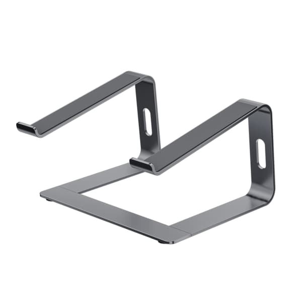 Grått Skrivebord Laptop Stativ, Aluminium Laptop Stativ Bærbar Datamaskin Stativ