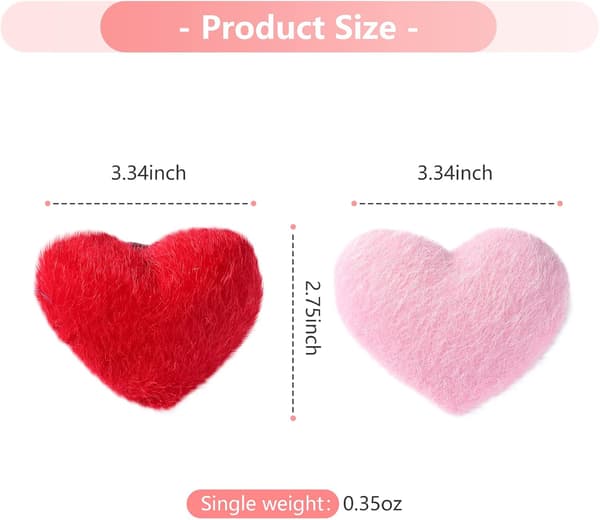 Sett med 2 (rosa og rød) håndleddsnåleputer med elastisk bånd