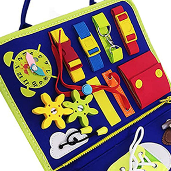 28*45CM Busy Board Leksak Utbildningsspel för att lära sig finmotorik