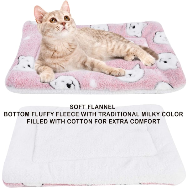Blødt og varmt flannel varmt tæppe, tykt hundetæppe kattemåtte (49