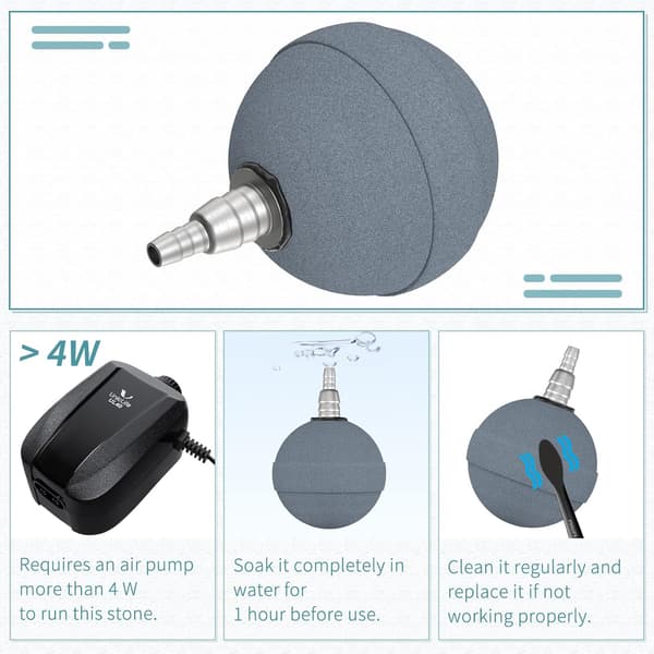 Akvarium 5 cm luftsteinball boblediffusor utløserverktøy for luft