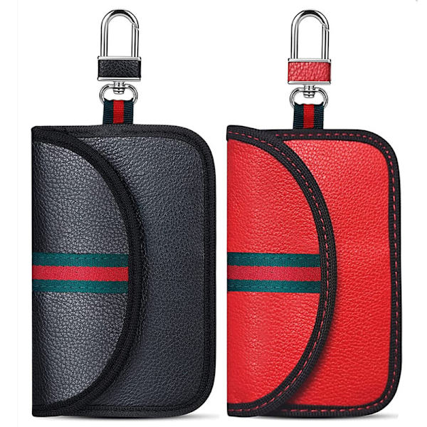 2-pack Anti-RFID Bilnyckel Fodral, Signalblockerande Fodral, RF