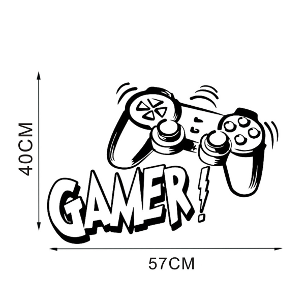 Videospel Anpassad Spelare Gamer Tag Vinyldekal 40*57CM Ro