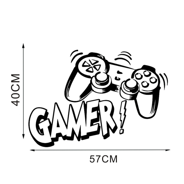 Videospil Custom Gaming Gamer Tag Vinyl Sticker Decal 40*57CM Ro