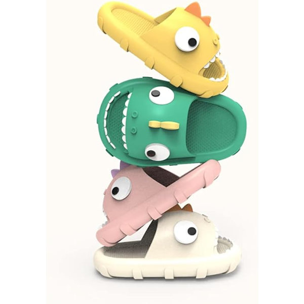Söta Cartoon Haj Sandaler, Småbarns Slide Sandaler, Barn Sommar Sl