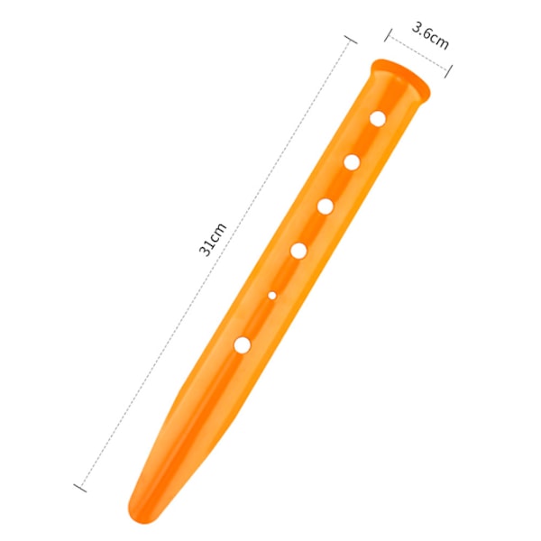 4 kpl 31 cm lumi- ja hiekkateltan kiiloja - Alumiiniset telttakiilat, kullanväriset