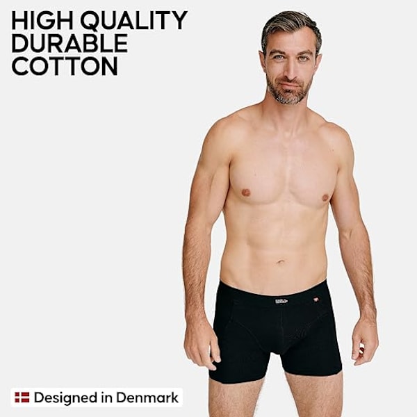 Männs Boxershorts i Supermjuk Bomull, Klassisk Snitt, Superior Stöd